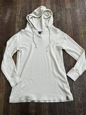 Patagonia Women's Hooded Waffle Tunic Oyster White - STY53561 FA19
